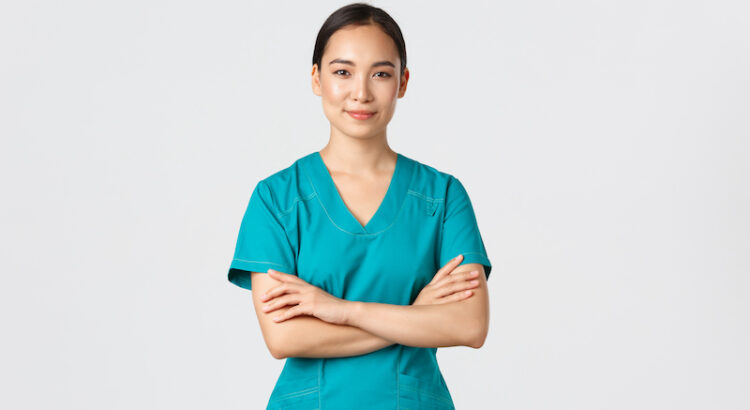 Sjuksköterska i grön rock